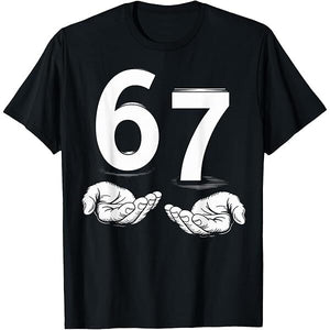 "67" Hand Gesture Meme Graphic Tee