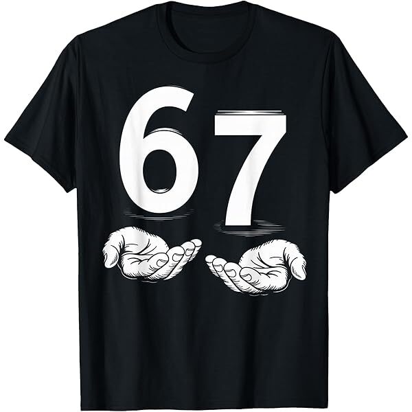 "67" Hand Gesture Meme Graphic Tee