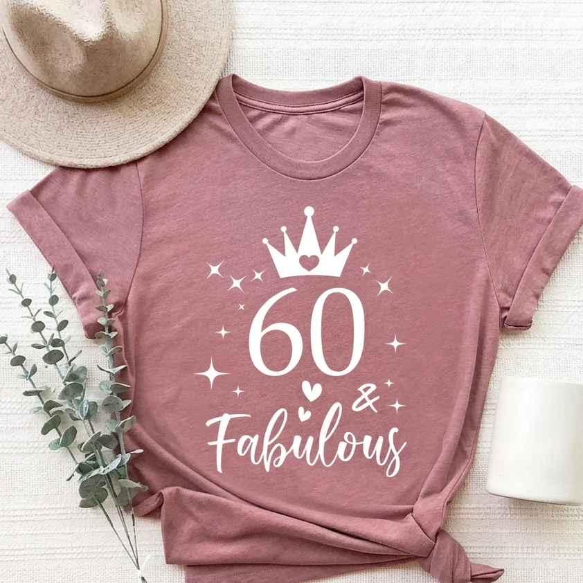 60 & Fabulous Heart Tee