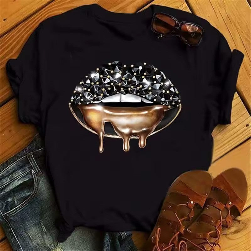 Golden Diamond Cluster Graphic Tee