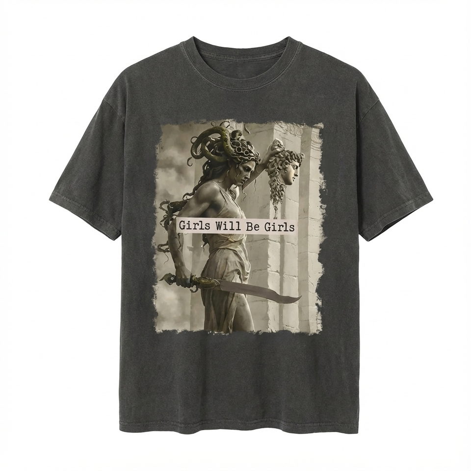 Medusa Feminist Graphic T-Shirt