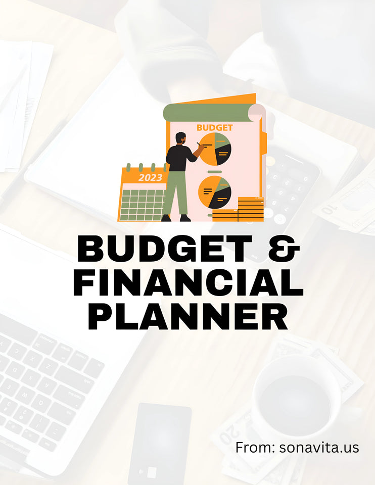 Financial Budget Planner 50+ PAGES - Digital Planner