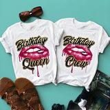 Birthday Queen Lips Pink Shirt