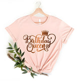 Birthday Queen Script Tee