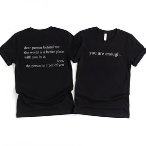 Dear Person Behind Me Front & Back Tee