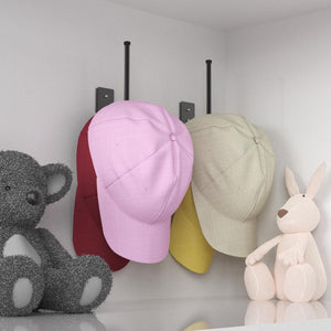 2 Pack Stainless Steel Hat Rack for Baseball Caps