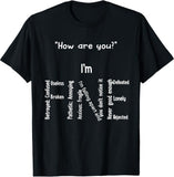 "Funny I'm Fine" Mental Health Shirt