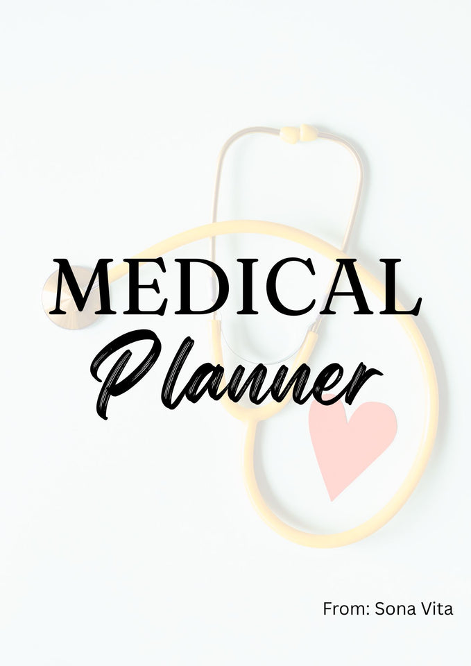 Medical Planner 24+ PAGES - Digital Planner