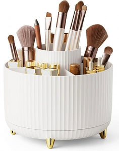 360° Rotating Makeup Brush Holder Organizer