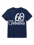 "60 Fabulous" Heart Zero Birthday Tee